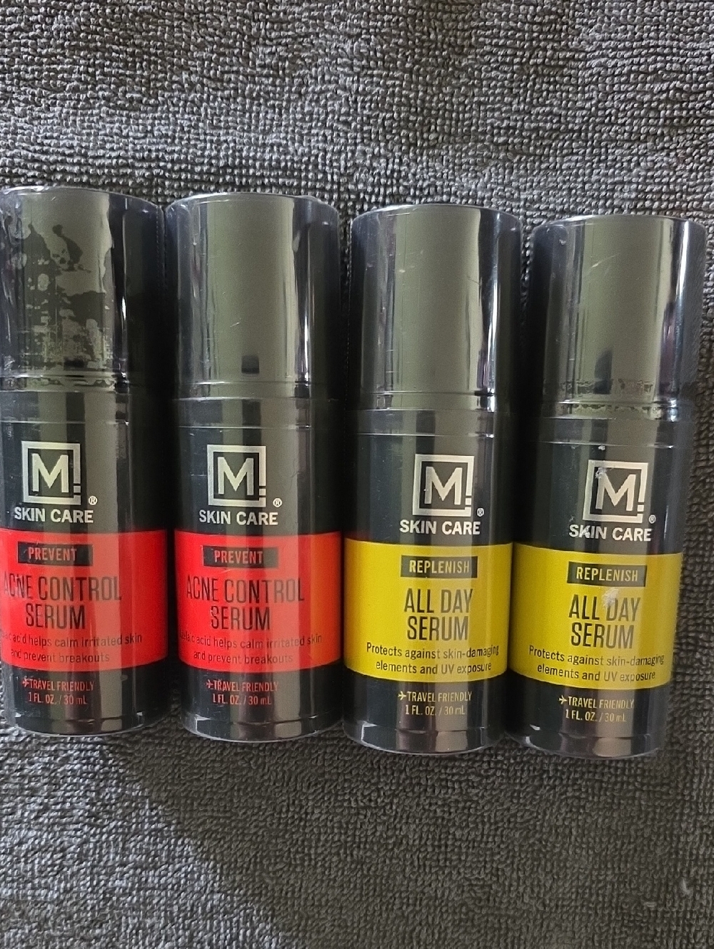 Men’s All Day & Acne Control Serum Duo - Black/Red/Yellow